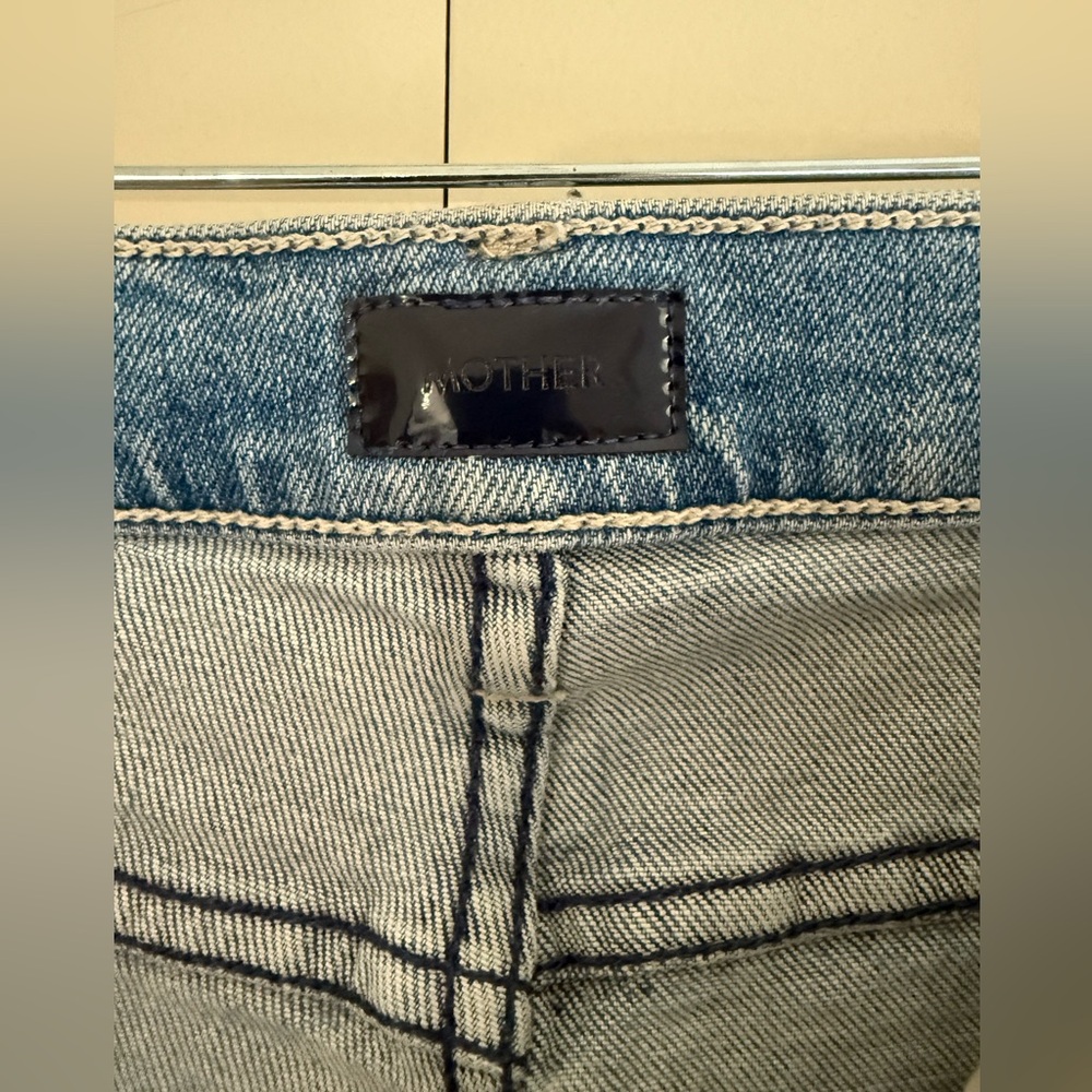 MOTHER high waisted rider ankle fray jeans - Picture 4 of 9